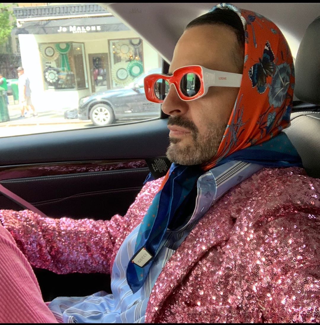 Pretty in pinks. Well, maybe not so pretty but very pink. Off to work now. Just left my Shrink’s office he loved my outfit. Good session. <a href="/gucci/">gucci</a> <a href="/LoeweOfficial/">LOEWE</a> <a href="/marcjacobs/">Marc Jacobs</a> #cdg #justsayin’ #gaygardens #gratefulnothateful #hihohihoitsofftoworkigo