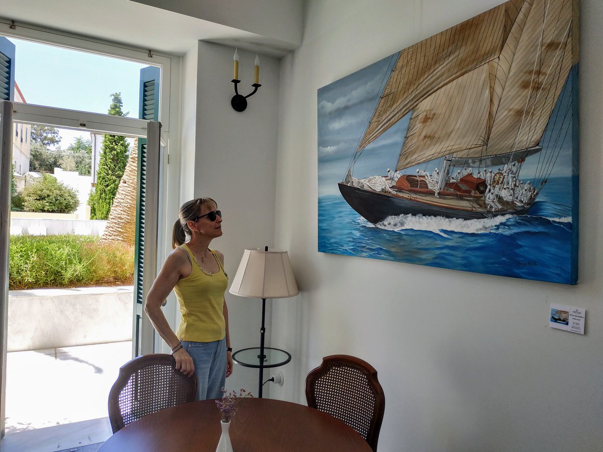 crisadelaporta's tweet photo. My #artexhibition #poseidoniongrandhotel #spetsesisland #Summer2019 https://t.co/mZLY9GIVga