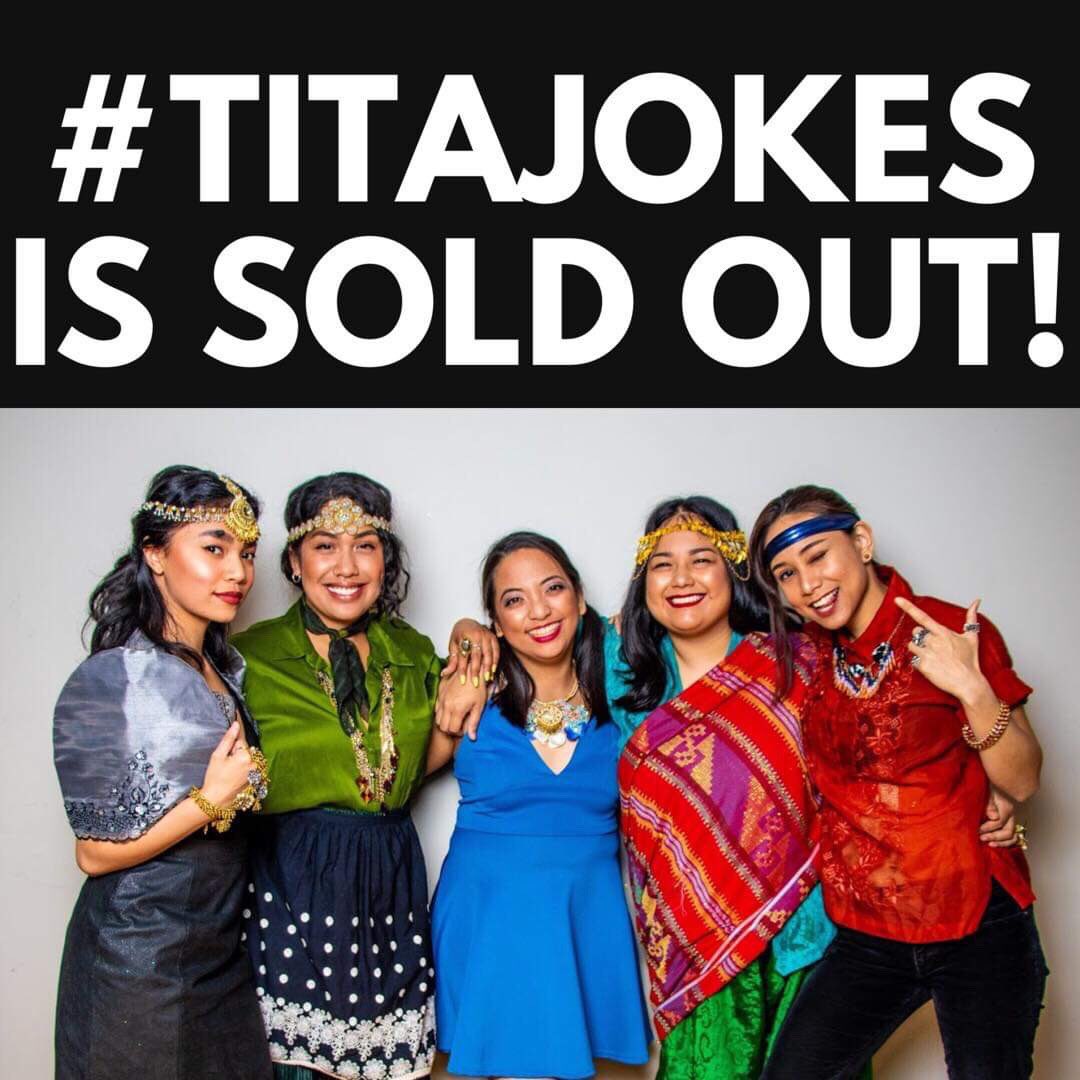 tita_collective's tweet photo. ✨THE ENTIRE RUN OF TITA JOKES IS NOW SOLD OUT! ✨
Maraming Salamat! Thank you to everyone for supporting us and our show! If you weren’t able to get tickets, you can come super early and try your luck with rush tickets!
#TitaJokes #TitaPower #FilipinxFringe https://t.co/Xgyj4OnGhZ