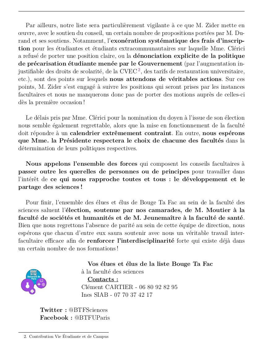BTF_UPCite's tweet photo. Le 26 juin dernier, nous avons élu @alainzider en tant que doyen de la faculté des #sciences de l'@Univ_Paris, nous attendons maintenant que le dialogue puisse se mettre en place dans l'intérêt de la faculté !
#LetUsStudy
➡️Retrouvez également le commniqué de @BTF_SH https://t.co/vVzzZKKtZC