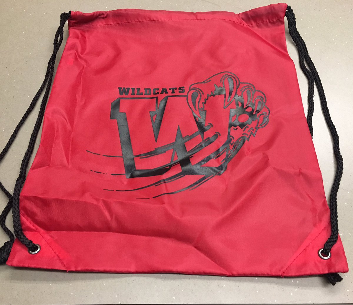 HWMS_Wildcats's tweet photo. Purchase a WMS drawstring bag for $5! All proceeds directly support the WMS community. #SupportWMS #WhereEveryoneSucceedsTogether https://t.co/1Q3If2P5hb