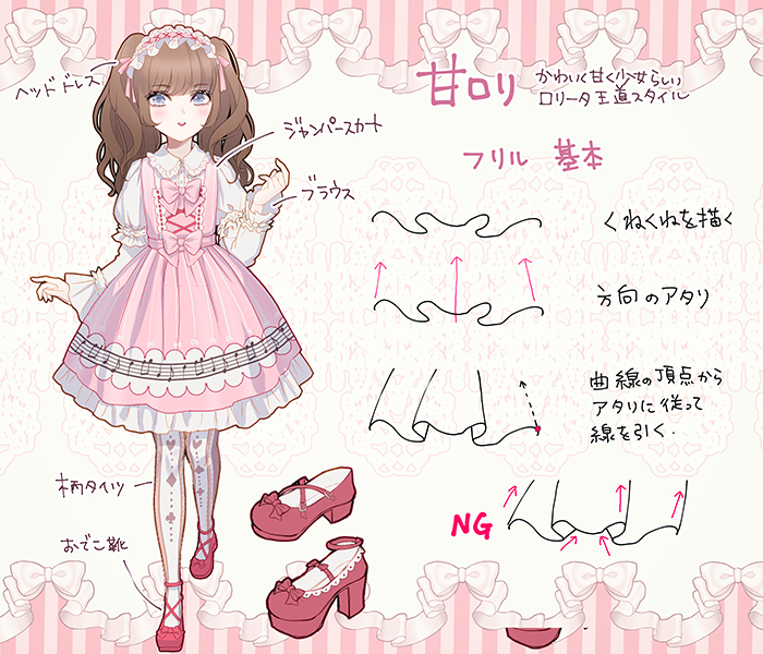 いちあっぷ By Mugenup クリエイティブ制作会社 Pa Twitter 可愛いロリータ服の種類 フリルの描き方もこれでok ロリータ服のバリエーションまとめ いちあっぷ T Co xx1xtz8o 絵が上手くなる記事はコレ