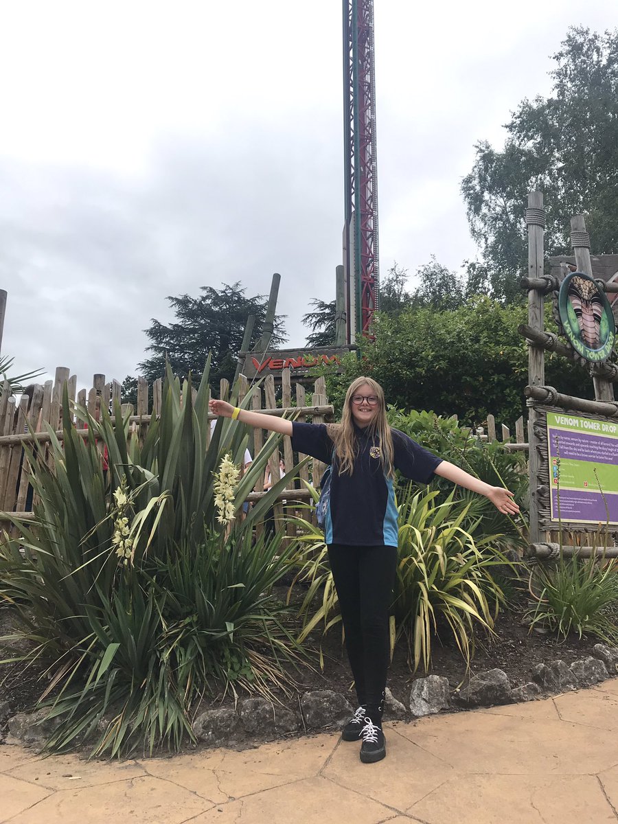 MrsSnellColmers's tweet photo. @ColmersSchool So proud of Isabelle for conquering her fear of heights on ‘Venom’ 🙌🏻🙌🏻 @WestMidSafari  #Year7 https://t.co/vXVx3xzdpR