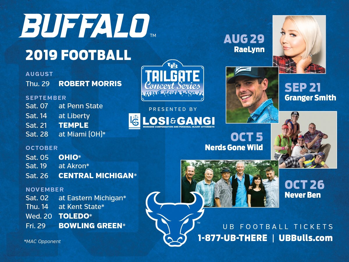 UBAthletics's tweet photo. Over 500 tickets for @UBFootball sold in the first hour of our today’s FLASH SALE! 

Take a 👀 at the schedule, pick out a game or two and get your 🎟today for just $10!! 

📞 1-877-UB-THERE
🔗 https://t.co/az6wsaaQaO
📍Alumni Arena

Sale ends at 5pm, so act fast! 

#UBhornsUP https://t.co/N0R3cSla8w