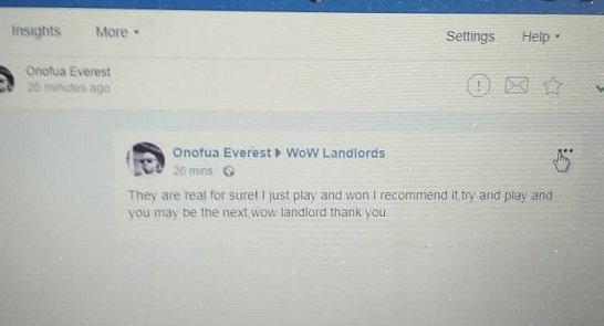 wowlandlords's tweet photo. HAPPENING HERE BIG TIME!!!!!!
Try it today
Be like ONOFUA EVEREST
Click here; https://t.co/hUXF4Oa9T2 https://t.co/KoOjzIiaEB
