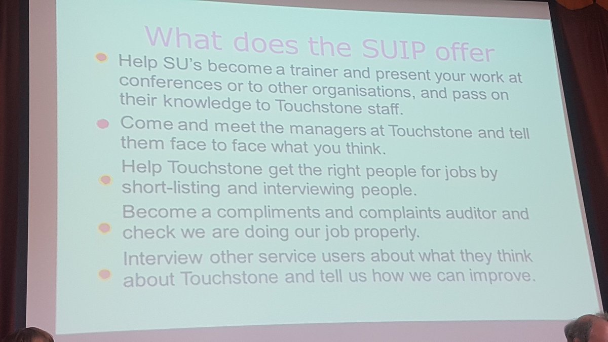 Touchstone_Spt's tweet photo. #SUIP or #News4You tell staff about the way #coproduction is embedded @Touchstone_Spt #TOSCARS #TAFTAs #Fun https://t.co/Ro0f5SgOm8