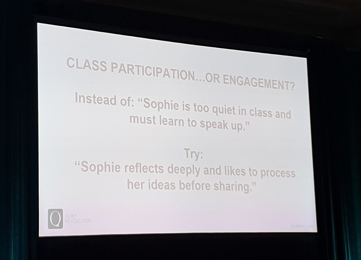 [4/5] <a href="/susancain/">Susan Cain</a> #EdSummit2019 @TheCharacterLab  - Power of reframing!