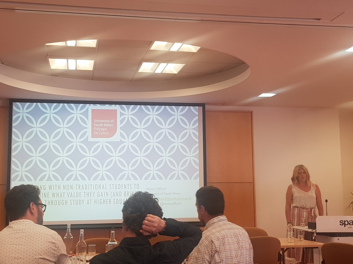 foundationyear1's tweet photo. @marieclifford up next to talk about what students gain (and bring) through study in HE #fynac2019 https://t.co/mtrM6cEsaJ