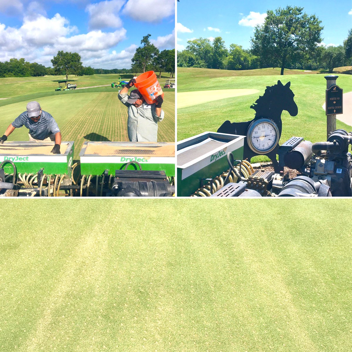 First #DryJect for <a href="/BlackHorseGC/">BlackHorse Golf Club</a> went smooth yesterday. Big tks to @DFranks_BHGC and crew for helping us get it done in the brutal heat! Busy public courses deserve the #DryJect experience!