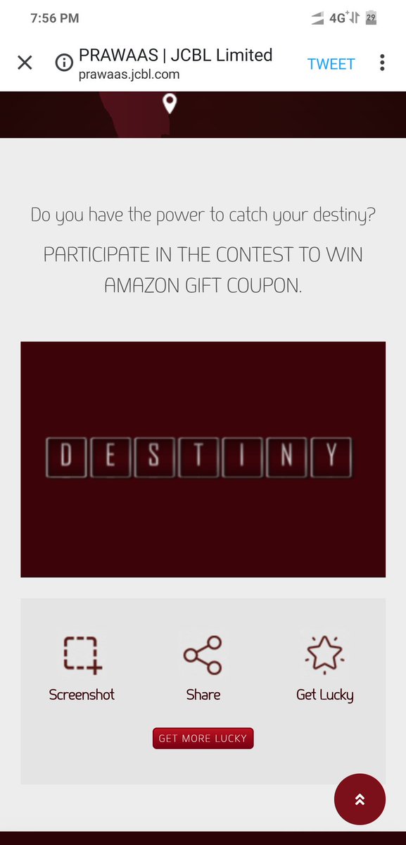 sprasanth867's tweet photo. @JcblLimited Here my screenshot
#ContestAlert
#CaptureTheDestiny #JCBLContest
Tag
@sq_silmi @Apoorvgauravsi1
@mysterioussu
@DivzArjun @Mercy_ness https://t.co/havlXqrYsI