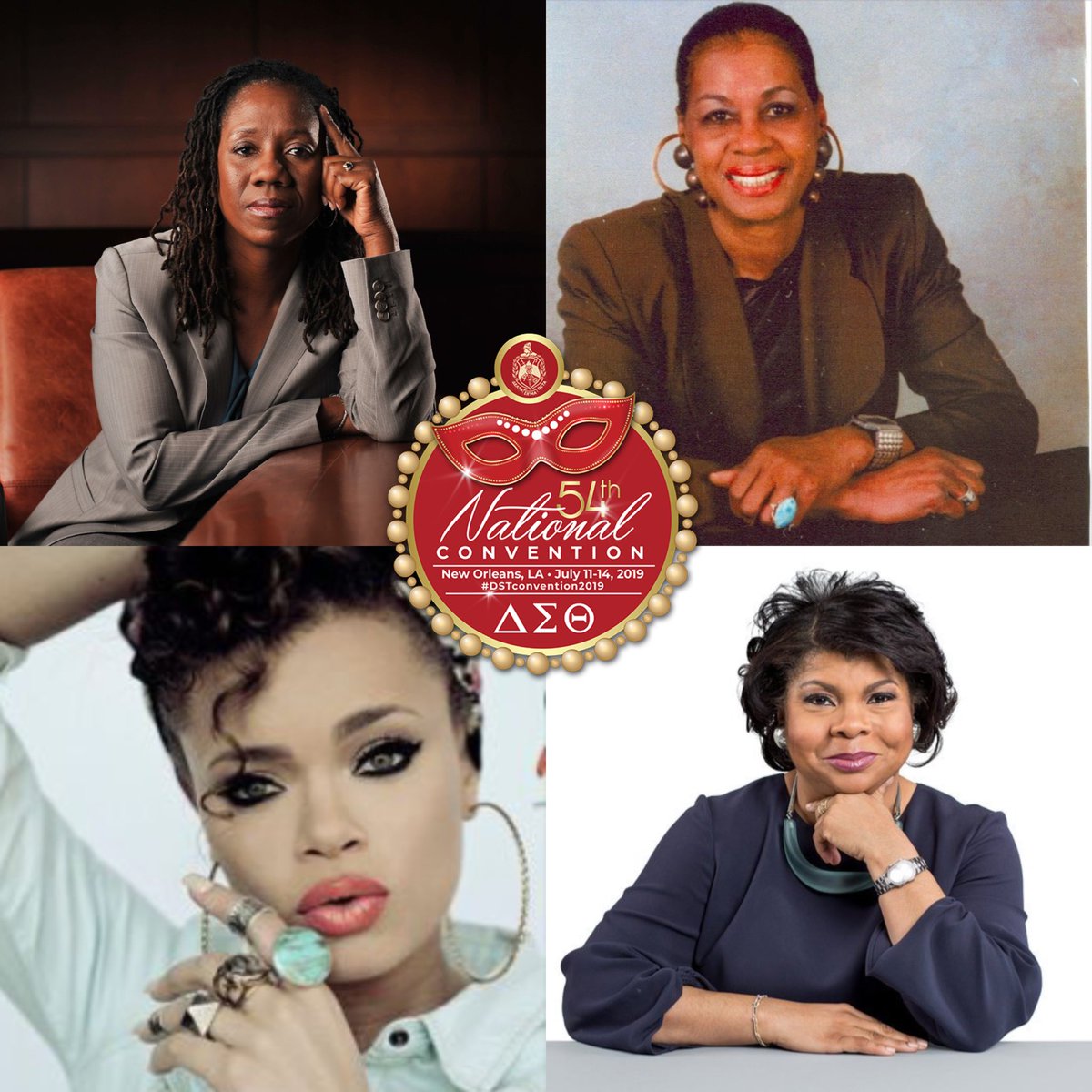 dstinc1913's tweet image. Delta Sigma Theta Sorority, Incorporated warmly welcomes four dynamic women into Honorary Membership during its 54th National Convention: Sherrilyn Ifill, Eleanor Traylor, April Ryan, and Andra Day. #DSTconvention2019 #DST1913