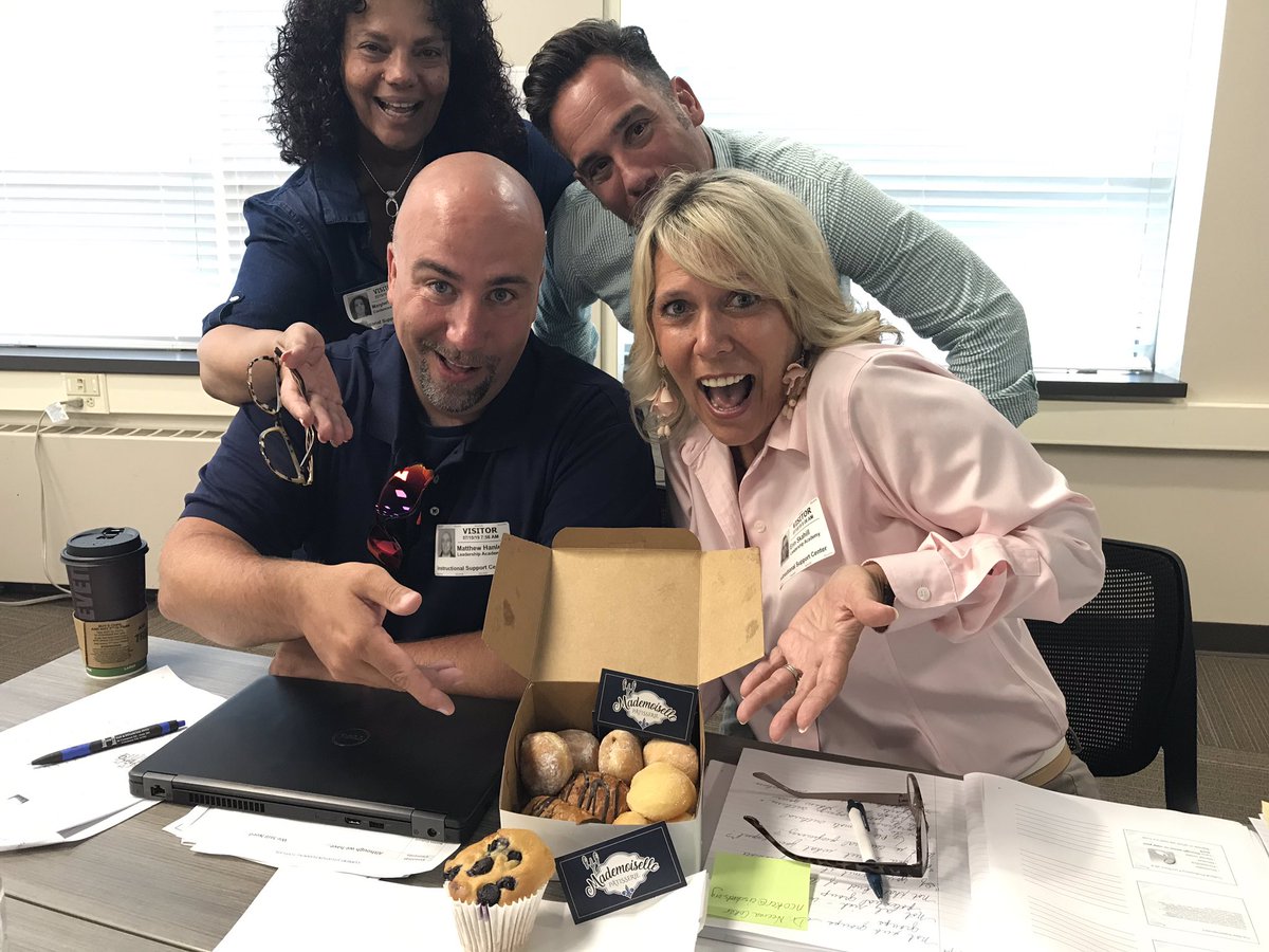 Learning at the Leadership Academy with these great people and being nourished with the fabulously delicious muffins, beignets, and chocolate danishes from Michelle and Mademoiselle’s of Patchogue! @PatMedSchools
