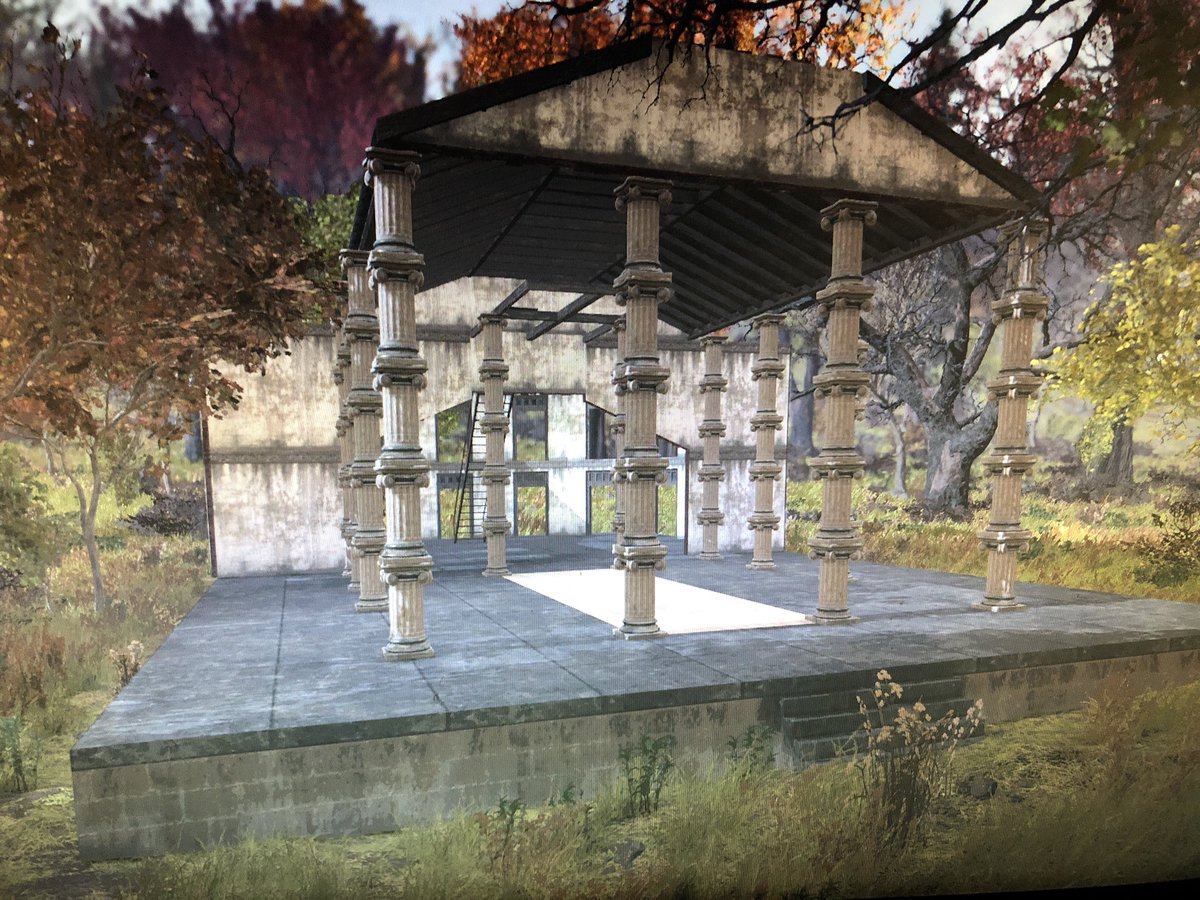 fo76guides's tweet photo. #Fallout76 @Fallout building my own Pantheon 😁 https://t.co/9uKTMNBqG2