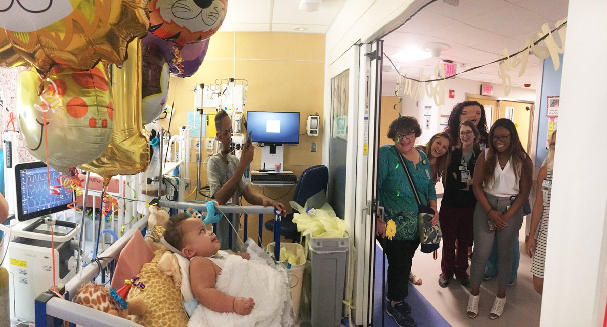 STLChildrens's tweet photo. Doing what is right for kids means getting together like family to celebrate big milestones - like Jortaye turning 1 in the #NICU this week! 
Happy Birthday, Jortaye! 🎂 https://t.co/WP5uPRwxGi