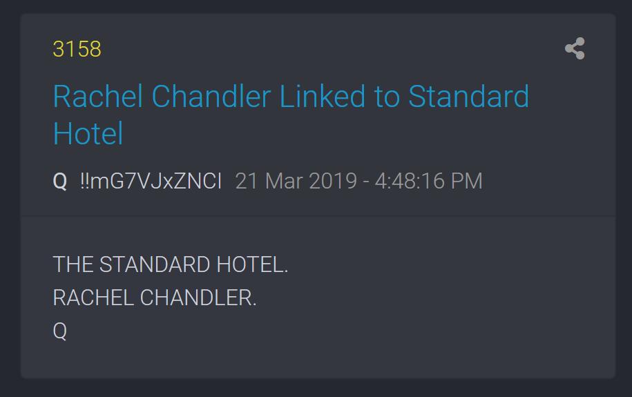 Mack is naming names.Big names in H-Wood / Gov’t (local/federal).Proof.The ‘Standard’ Hotel.Helicopter crash.All related.Future will prove past.[Adam Schiff]Feeling ok today?Why is the MX border / Long Beach Port so important?Tick TOCK (LLC).Q #QAnon  #RayChandler