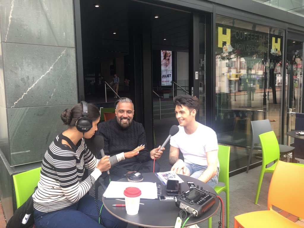 brumhippodrome's tweet image. @JaymiUJWorld has come fresh from our relaxed performance of #Joseph and straight on to @bbcwm with @SunnyandShay to talk about accessible performances
