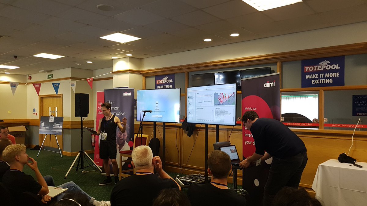GrahamCoulson's tweet photo. I2S #NWGHACK playback 3: Team crowders, showcasing their insights platform to optimise NWG's response to interruptions to supply using early warning system pressure analysis. Good stuff! 👏👏 #innovationfestival @AiimiLtd @NorthumbrianH2O @MikeHull9 https://t.co/xmHp7a8332