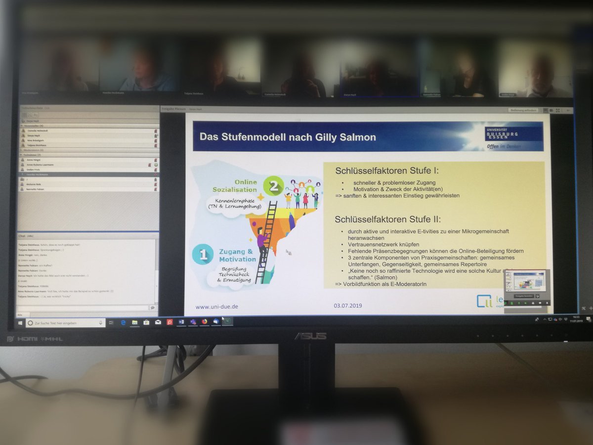 ELearningNRW's tweet photo. Gerade findet der zweite Teil unseres Online Workshops #emoderation #OnlineMeetings in der Lehre sicher leiten statt! #Digitalisierung
#hochschule https://t.co/8xPQZamFib
