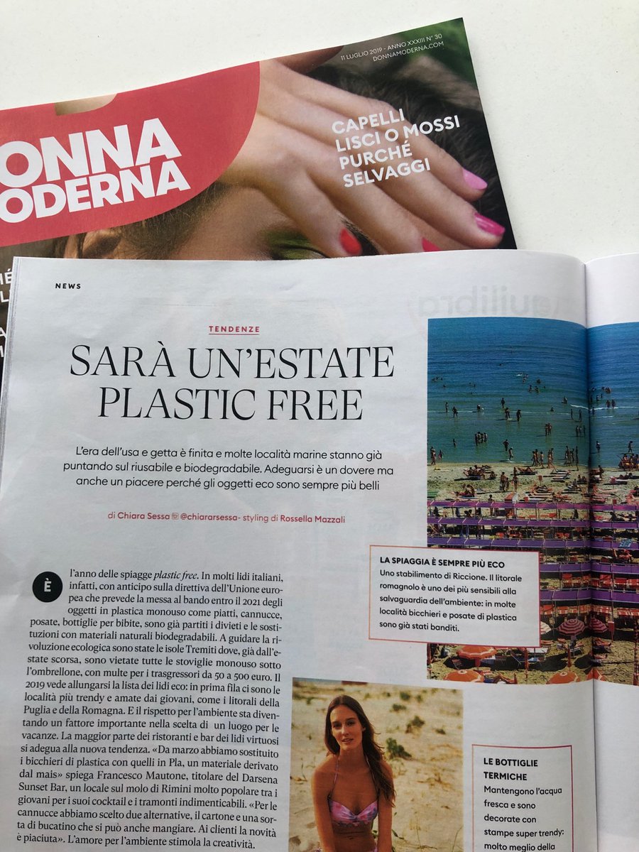 Le spiagge più trendy che hanno già abolito la plastica e gli oggetti eco per un’estate sostenibile su ⁦<a href="/DonnaModerna/">Donna Moderna</a>⁩ di questa settimana ⁦<a href="/lifegate/">LifeGate</a>⁩ ⁦<a href="/ecoalf/">ECOALF</a>⁩ ⁦<a href="/IKEAITALIA/">IKEA</a>⁩ ⁦<a href="/flyingtigerit/">Flying Tiger Italia</a>⁩ ⁦<a href="/OviesseBiH/">OviesseBiH</a>⁩