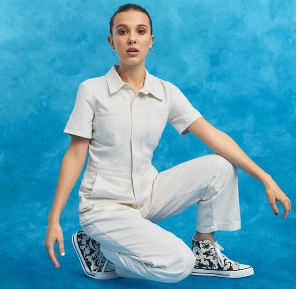 MilIiebbrownn's tweet photo. Introducing MILLIE BY YOU, a new collection of shoes I designed with @Converse that highlights my love for whales and the ocean as well as DIY fashion. #ConverseXMBB #ConverseByYou #ConversePartner https://t.co/9ryhiRGNea