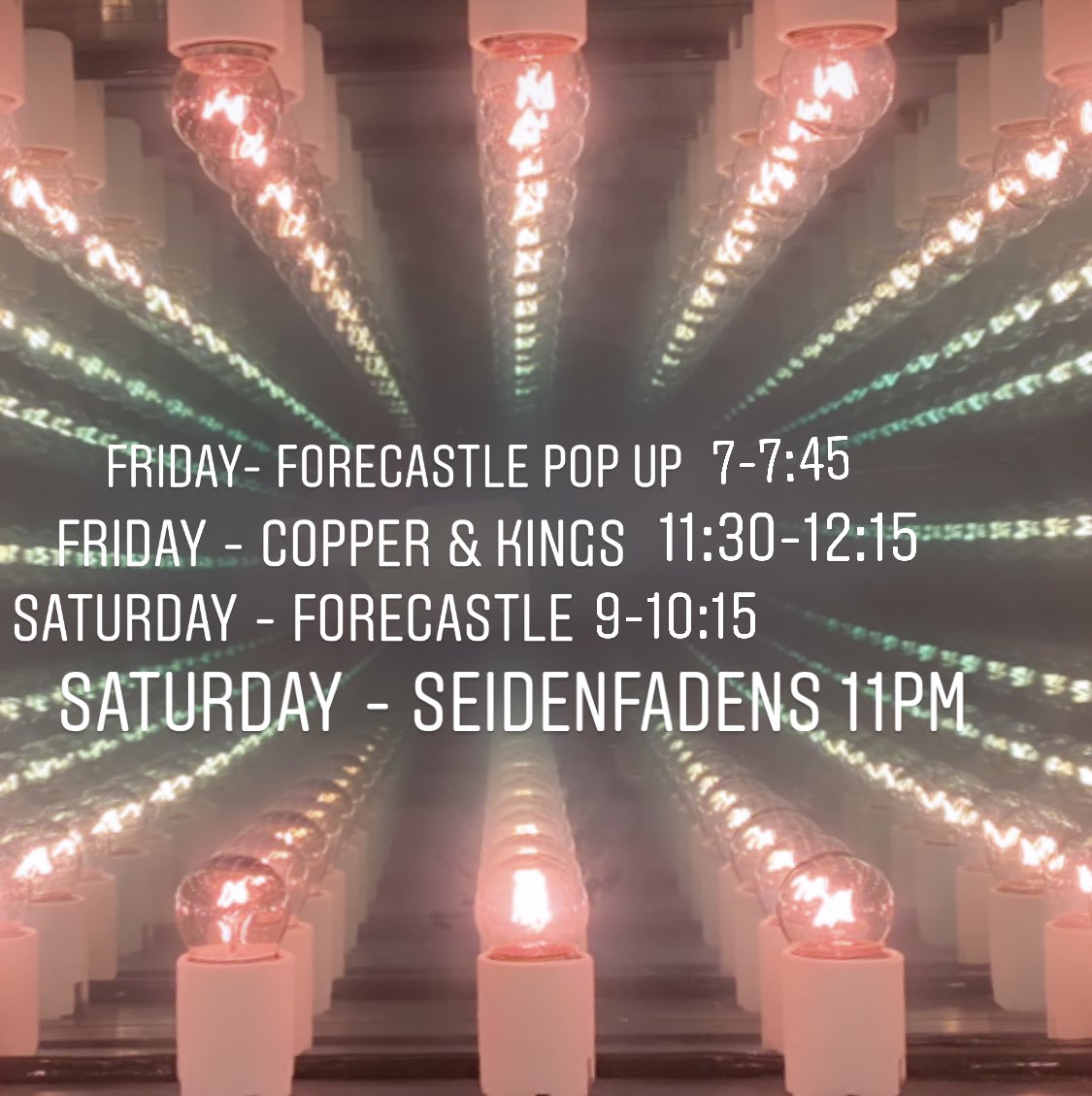 Forecastle Weekend Shows!!!