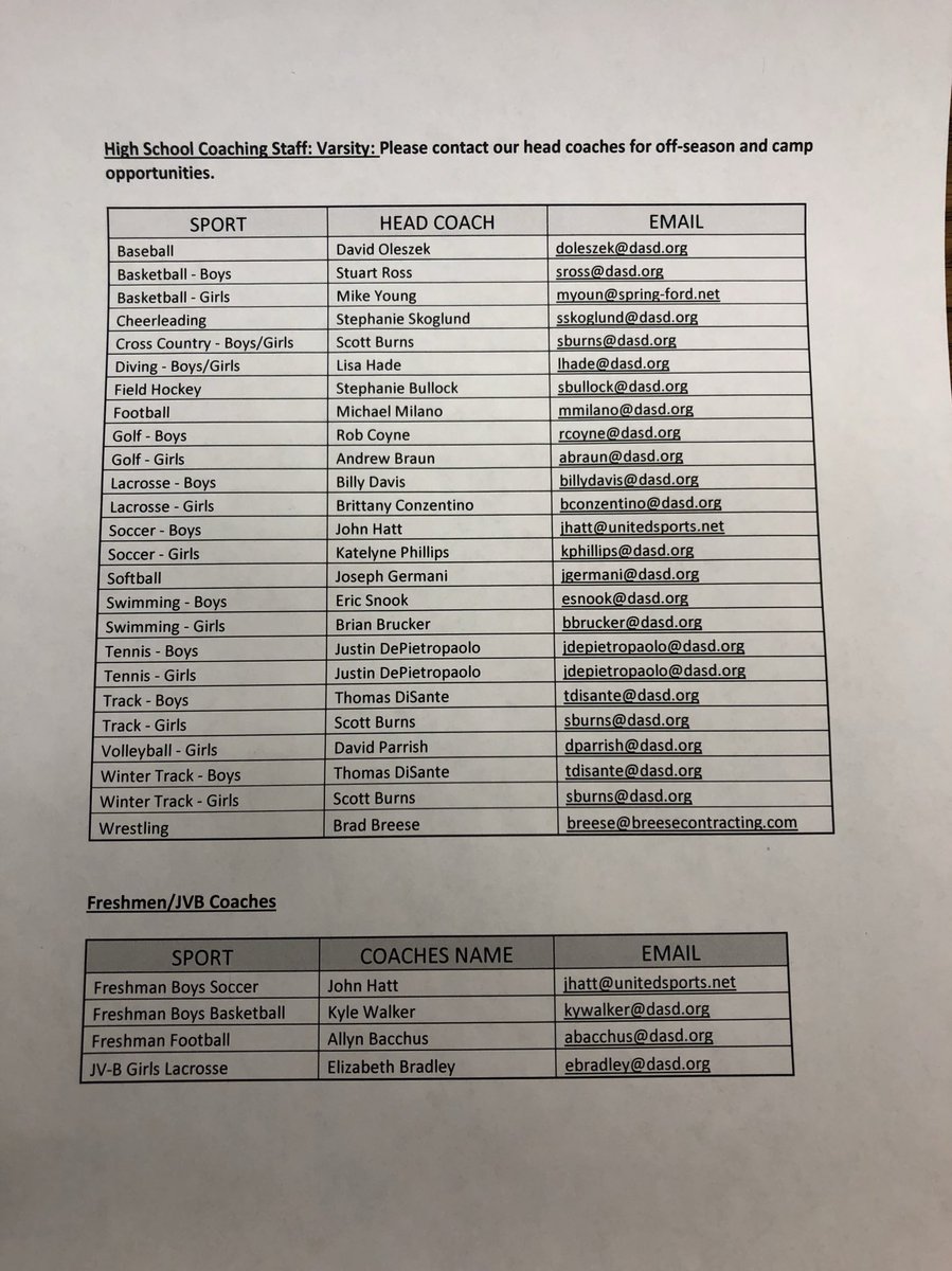 Interested in being an Student-Athlete at DWHS? Please see the attached information or contact the athletic office for details. Fall sports officially start on Monday August 12 (Football August 5). West Athletics; Get into it! <a href="/dasd_dhsw/">D West</a> <a href="/DASD_Schools/">DASD</a>