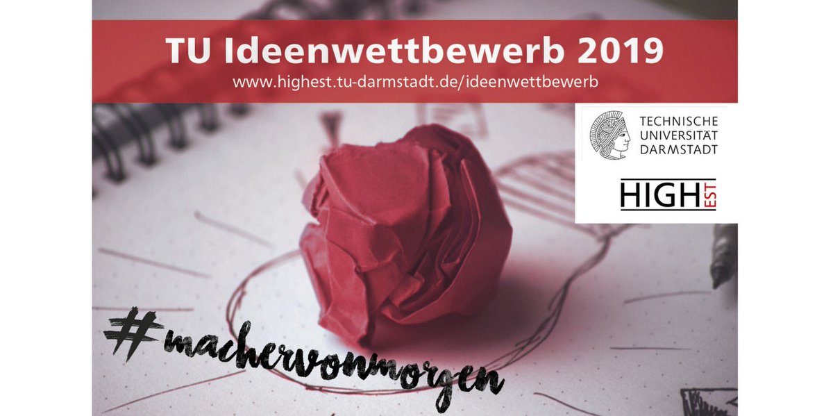HIGHEST1877's tweet photo. Bewirb Dich noch bis 16.9 beim TU-Ideenwettbewerb! Für alle #machervonmorgen der @TUDarmstadt: Nutzt die Chance, eigene innovative Produkt- oder Geschäftsideen oder Forschungsergebnisse voranzubringen! Infos und Bewerbung👉 https://t.co/KtUUEhLuzL https://t.co/nPto3sK4pH