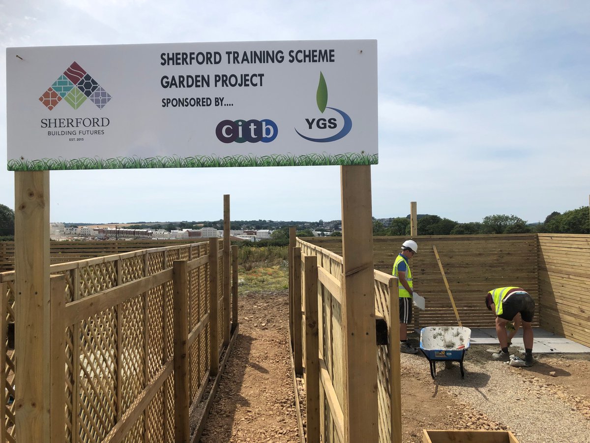 YGSLandscapes's tweet photo. It's day 4 of work experience week with @CDSAcademy! We are extremely proud of how hard the year 10 students have been working! 
We are so excited for tomorrow where the Deputy Lord Mayor will be cutting the ribbon to reveal the amazing gardens! 
@sherfordskills @FormediaPR https://t.co/jaqFgalguj