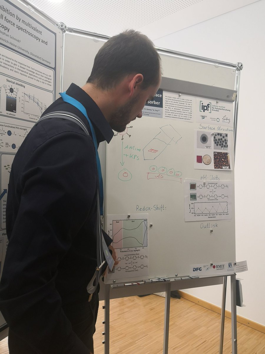 Hanbo_315's tweet photo. Is this the #nextgen poster exhibition? Yannic Brasse building his story on "a switchable metasurface as near - perfect absorber" has gathered quite an audience with his progressive whiteboard show-tell https://t.co/Al2KABXFHx