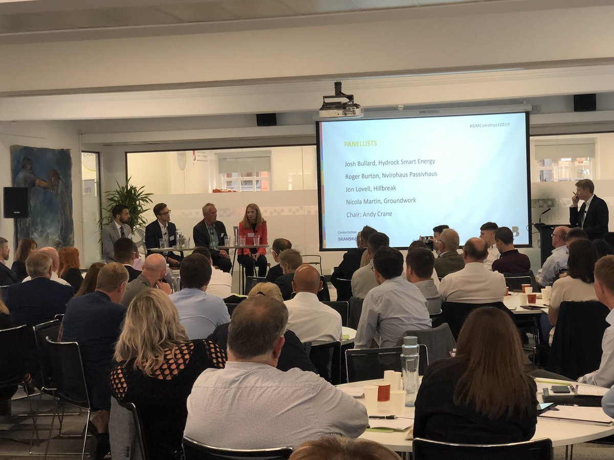 GMCC_Diane's tweet photo. @gmchamber panel talk time #sustainability #GMconstruct2019 @GroundworkGM @Hillbreak_Ltd @Lovell_Jon @hydrocknews  investors are asking, insisting... its not too late! @GMCC_Lisa @GMCC_Victoria https://t.co/ahRd5SdStm