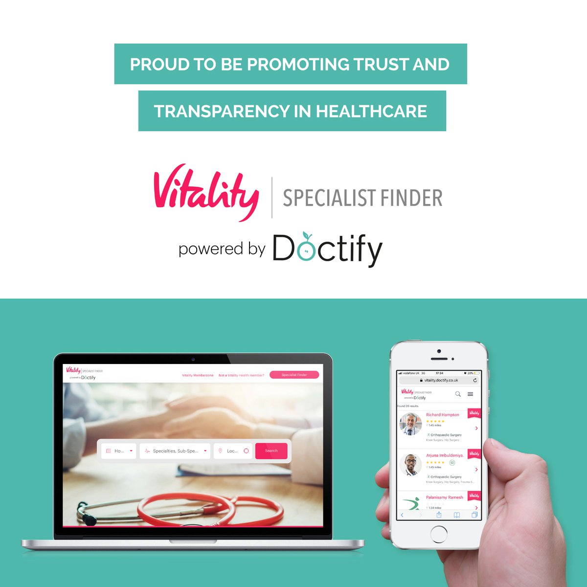 doctifyuk's tweet image. We’re proud to announce a collaboration between Doctify &amp;amp; leading health insurance provider @Vitality_UK. This industry-first partnership is an exciting step towards empowering patients with greater trust and transparency in healthcare.

doctify.co.uk/blog/articles/…