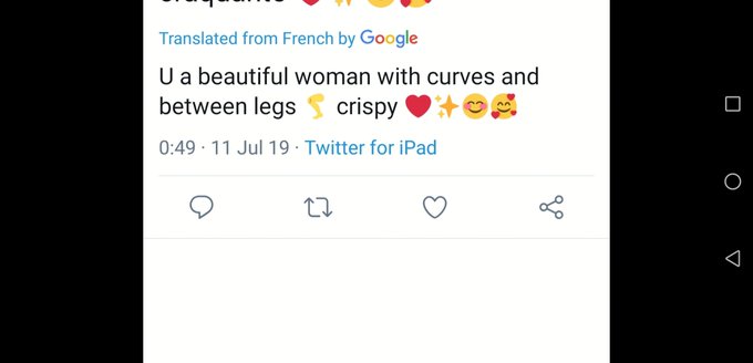 My favourite compliment, every woman loves being told she's crispy between the legs 😂 https://t.co/i