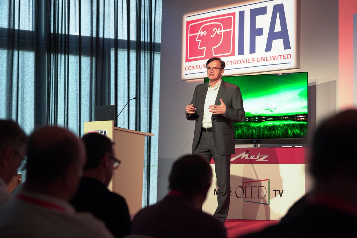 IFA_Berlin's tweet photo. #Metz is establishing a two-brand model aiming global presence: classic premium brand #RedLogo focusing on Chines Market & #BlueLogo goes global. #IFABerlin #IFAIMB19 #coInnovation #TechTrends https://t.co/vijwZW5vd1