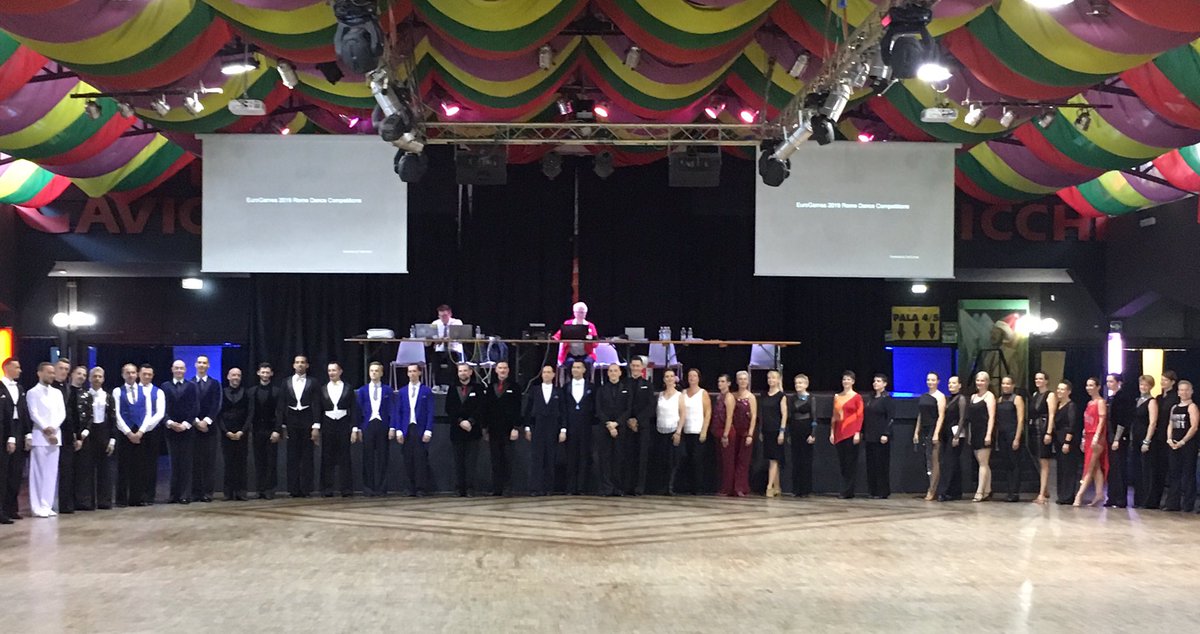 UKEDC_Dance's tweet image. The room is heating up for this afternoon’s competitions: Adult Men’s Ballroom &amp;amp; Adult Women’s Latin #ukssdc #essda #eurogames2019