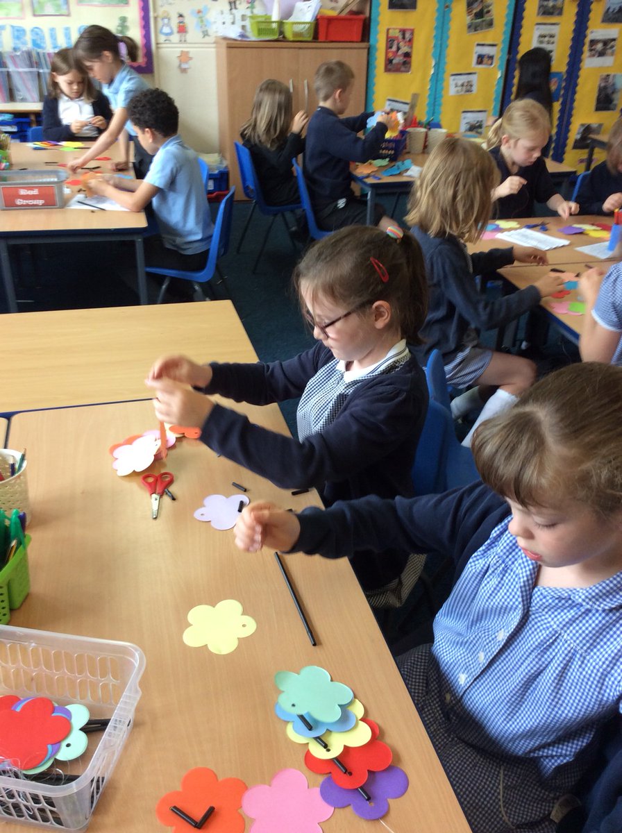 Busy, busy, busy making garlands for the Malin Bridge Festival!