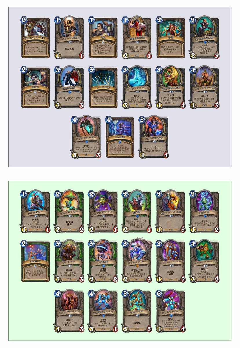 Hearthstone Express Old Guardian氏の安価デッキがアップデートされています 初心者の方々はぜひご参考に デッキコードとガイド T Co Q7erozyfis レジェンドのチョッキンガーは6月に無料配布されていたカードであり 現在入手するには1 600魔