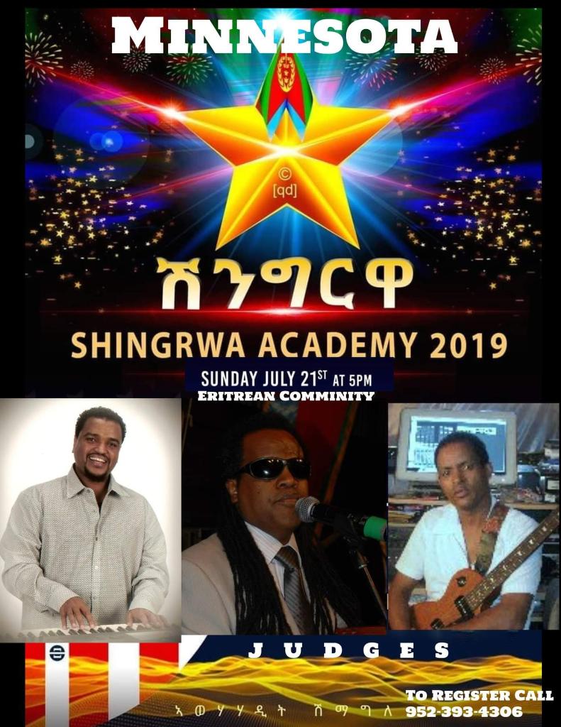 dehaihager's tweet photo. Come participate in Eritrea's Talent Show Shingrwa (ሽንግርዋ) Academy at Eritrean Community Center in Minnesota July 21, 2019 
https://t.co/e0WO7vqsOZ #Eritrea
Also coming to Oakland (July 21) and Washington, DC (July 21) https://t.co/LDc7y6PHYH