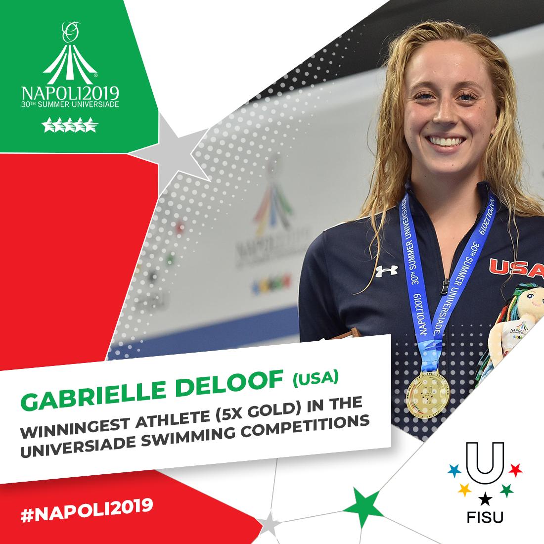 FISU's tweet photo. Meet the queen and king of Piscina Felice Scandone! 🏊‍♀️🏊‍♂️ #Napoli2019 #ToBeUnique #Universiade https://t.co/JHRZyX3QRK