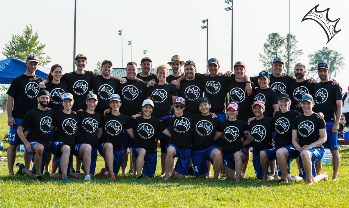 Notorious goes 5-1 at OUC to finish 2nd in the Mixed Masters Division. We also finished first in Spirit for MM and 3rd overall for Spirit in the Mixed Division. No one got sunburned that didn't deserve it. #grit #nonono (photo:splitsec0nds/IG)