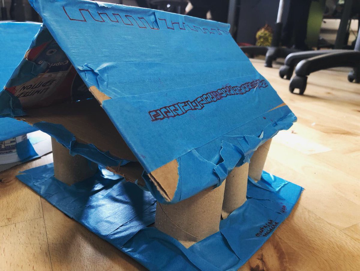AlwaysComputing's tweet image. Fun maker morning with year 4. Dumped a load of junk in the middle of the floor, and asked them to build Roman Temples. Pretty good results after an hour!

Loads of problem solving and determination in working out measurements and how to make joins.

#makerED #MakerKids #stem