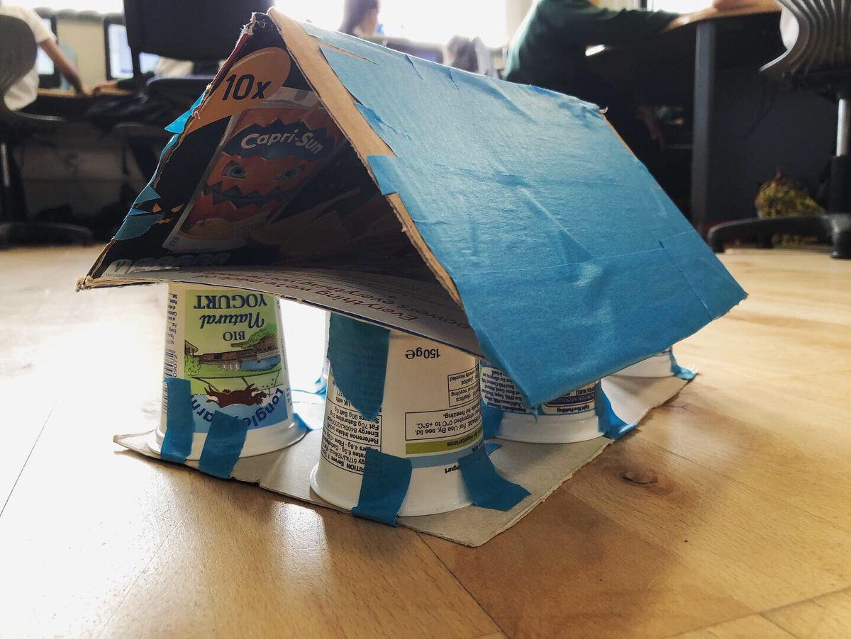AlwaysComputing's tweet image. Fun maker morning with year 4. Dumped a load of junk in the middle of the floor, and asked them to build Roman Temples. Pretty good results after an hour!

Loads of problem solving and determination in working out measurements and how to make joins.

#makerED #MakerKids #stem