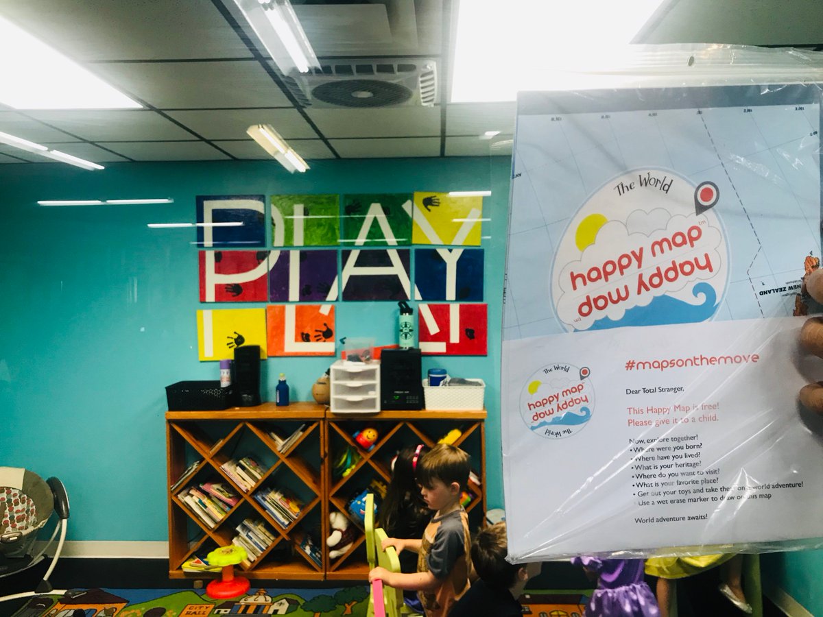 WholeWorldToys's tweet photo. #MapsOnTheMove goes to the gym! Our ambassadors are keeping things healthy and putting our free world maps where kids are - child care in the gym. Bravo!
#happymap #momlife #childcare https://t.co/ghlhWHYQru