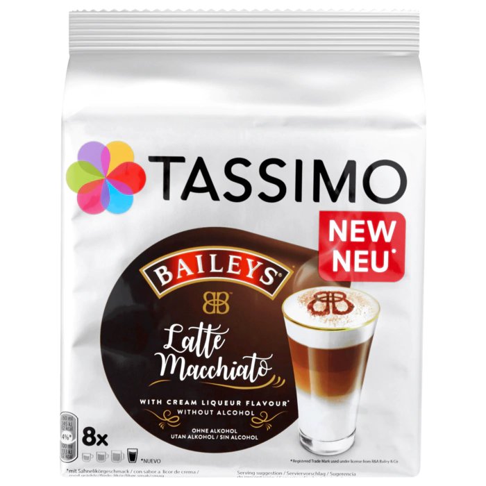 Tassimo Baileys Latte Macchiato 16 Capsules 8 Servings Coffee From Germany Ebay