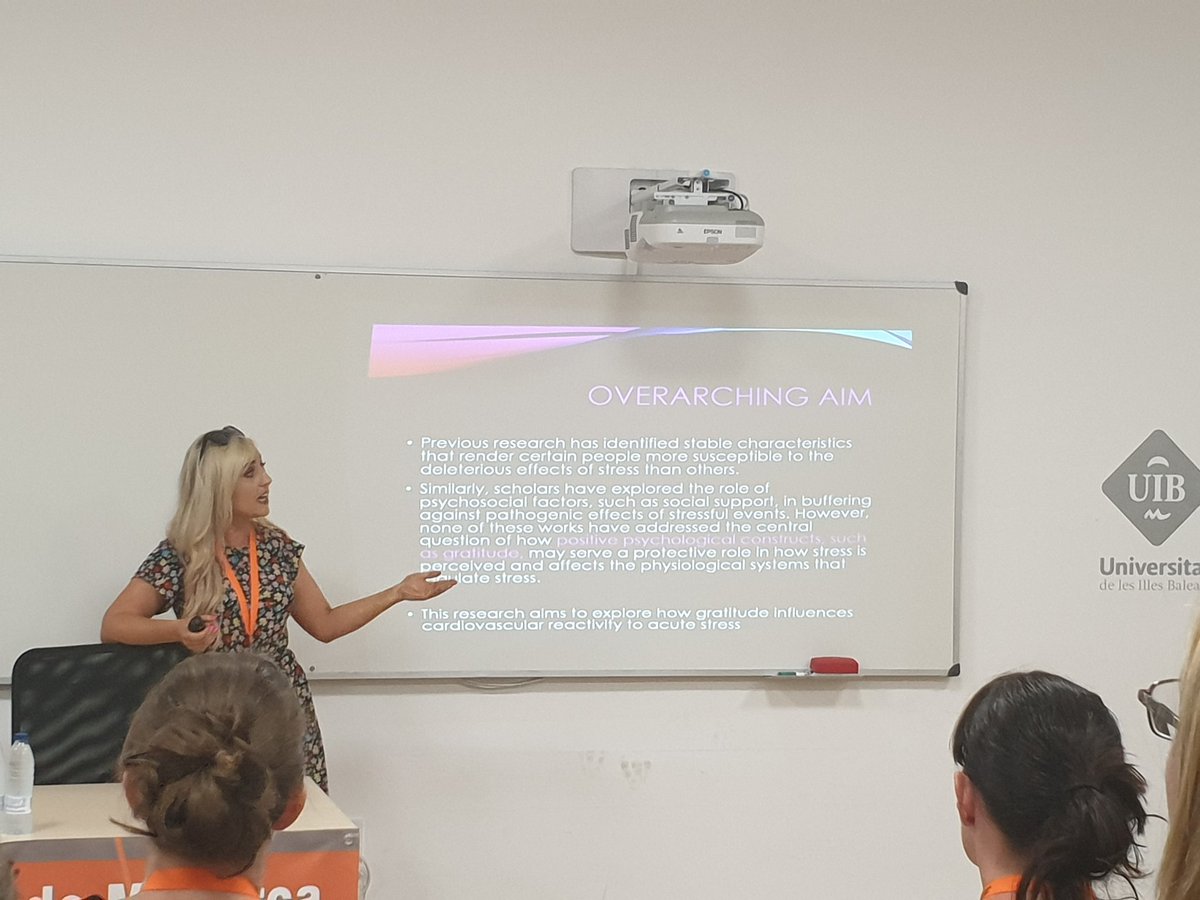 <a href="/SASHLab/">SASHLab</a> alumna <a href="/BrendaHOConnell/">Brenda H O Connell</a> is up next talking about gratitude and how this might impact on cardiovascular responses to stress. Gratitude and thankfulness can have an impact on stress as it happens regardless of general levels of day to day gratitude. #STAR2019