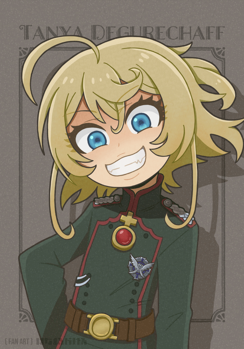 幼女戦記 ターニャ デグレチャフ はなまるかけるのイラスト 幼女戦記 ターニャ デグレチャフ はなまるかけるのイラスト