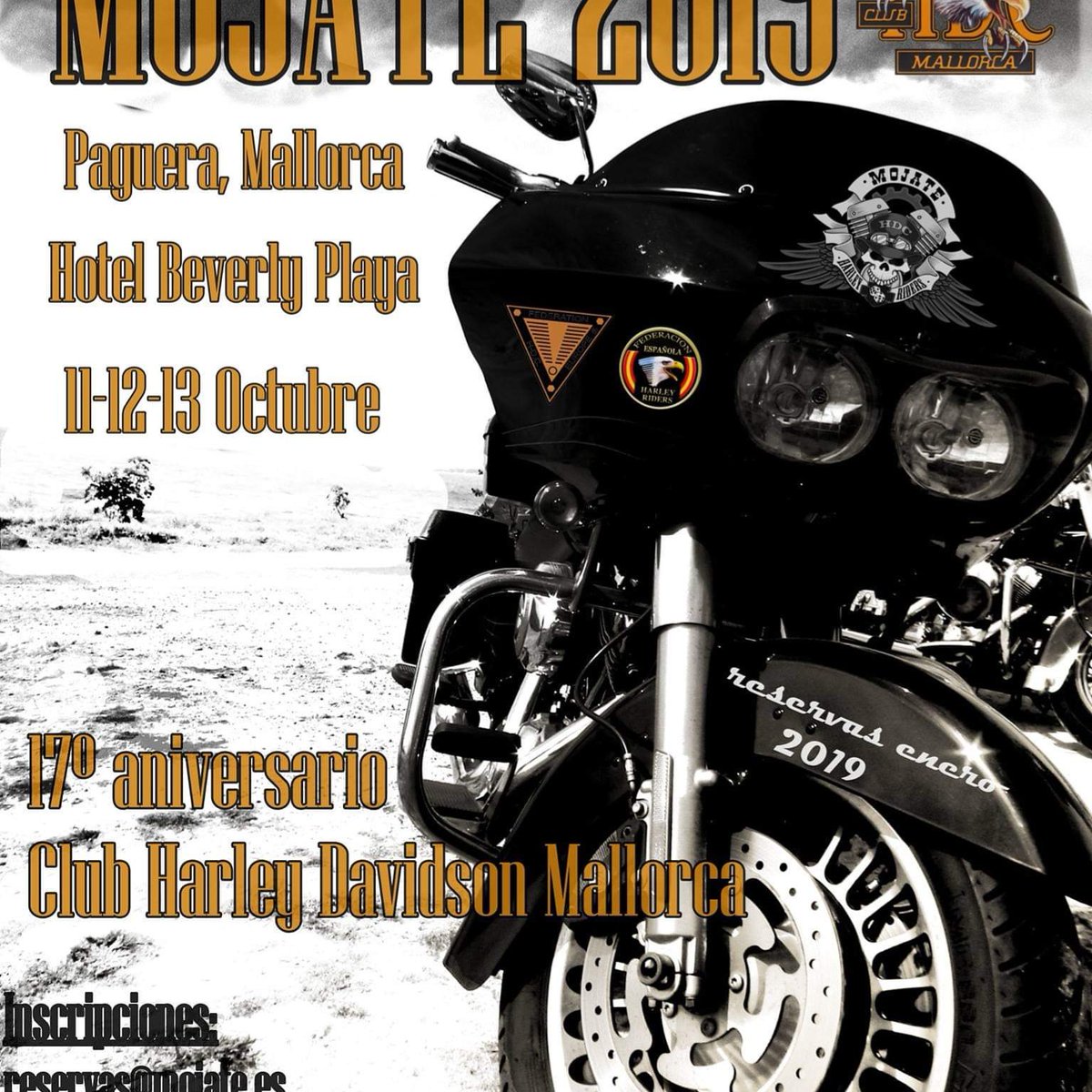 xavihdcm's tweet photo. Ya falta menos, haz tj reserva #Mojate2019 #HDC #Paguera #Calvia #harleydavidson #Mallorca https://t.co/cliPmXgHVy