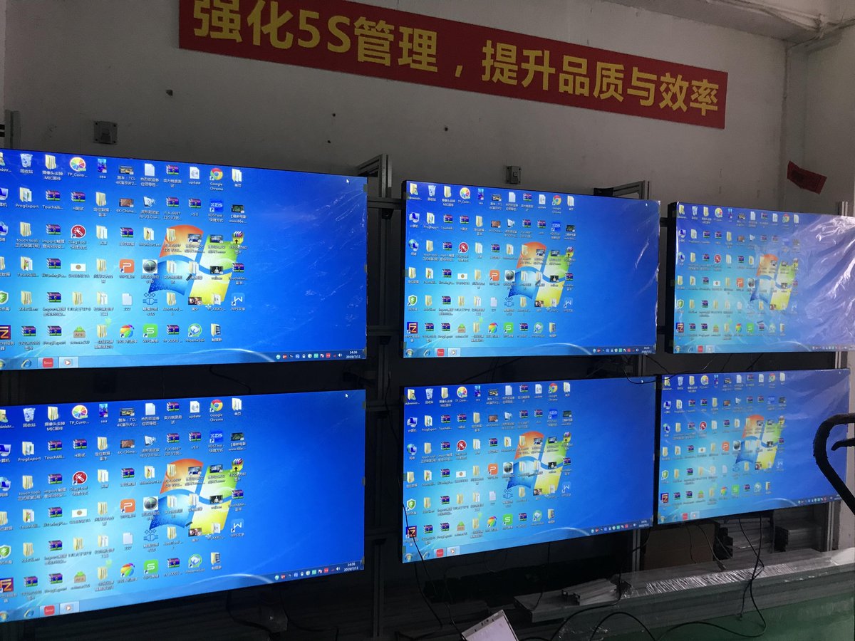 sylvia89chen's tweet photo. 6pcs 55inch LG 3.5mm LCD video wall are in testing. Waiting for the shipment.

https://t.co/V1GSrRxMGH

#videowall #lcd https://t.co/9juXhfWMbu