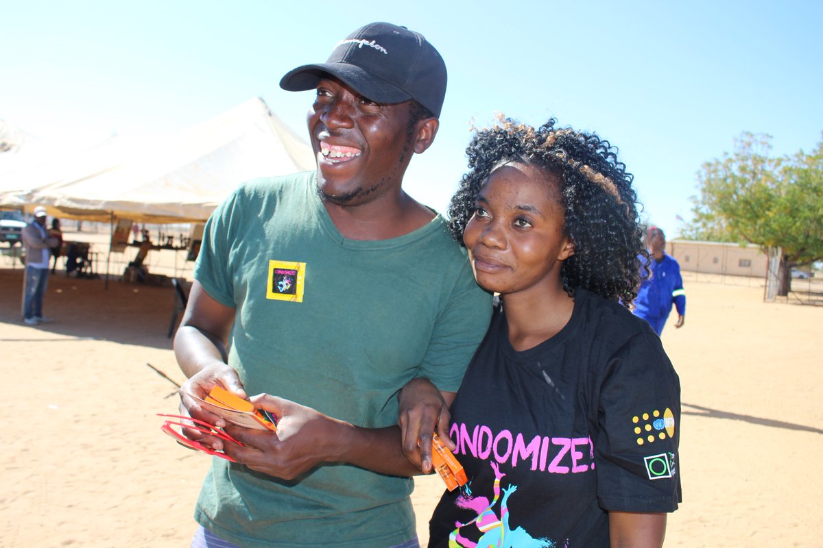UNFPA_Namibia's tweet photo. #CONDOMIZECampaign outreach at the #OsireRefugeeCamp in commemoration of World Population Day. Refugees too have a right to protect themselves against #HIV & other #STIs.
#BeFReeRefugee Youth Dialogue @FLON_Namibia
@Atayeshe
@JulittaOnabanjo
@UNFPA_ESARO https://t.co/J4I7GU81Oh