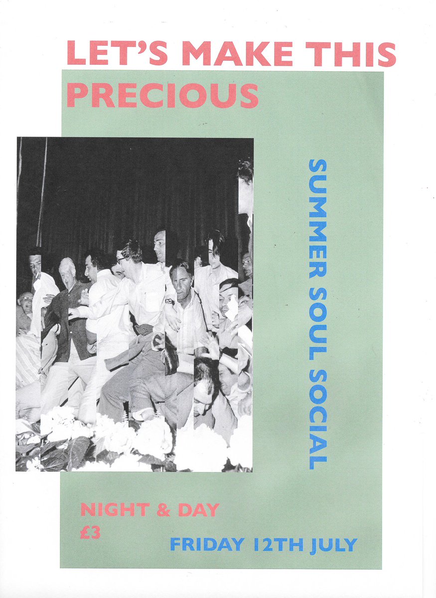nightanddaycafe's tweet image. +++ TOMORROW +++ 

@LMTPrecious £3 SUMMER SOUL SOCIAL

On Friday #LMTP DJs will be putting Soul under the spotlight, spinning Northern Soul, Motown, Stax, 60s Pop &amp;amp; 70s Funk from 11pm - 4am // £3 all night