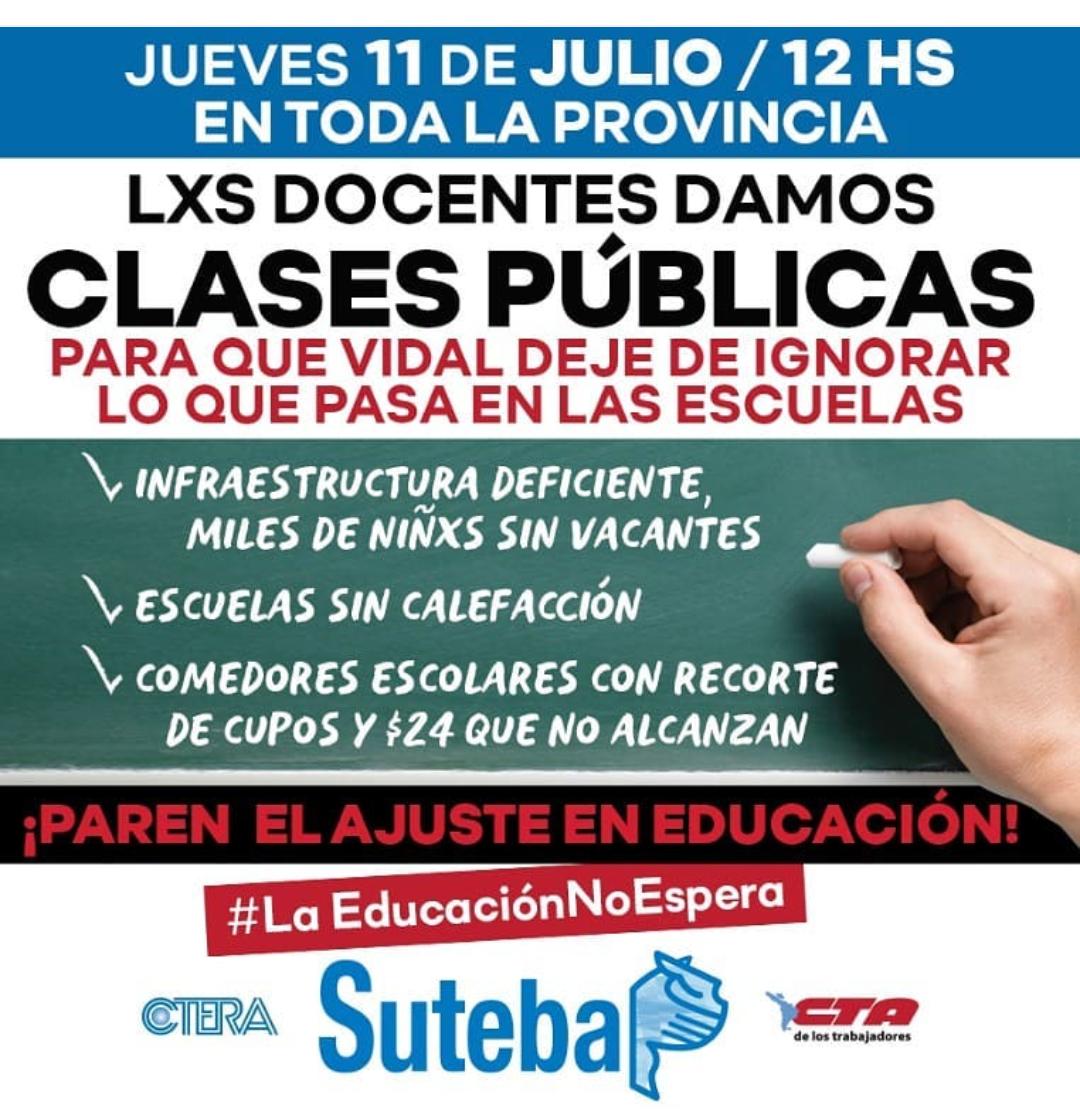 PeronistasUnidx's tweet photo. #ClasesPublicas #LaEducaciónNoEspera #VidalEsPeorQueMacri #LasMentirasDeVidal #MacriAngustiado #FernandezFernandez2019 #AlbertoFernandez #Cristina #buenjueves #KicillofConTodos https://t.co/TbgNNxBiyV